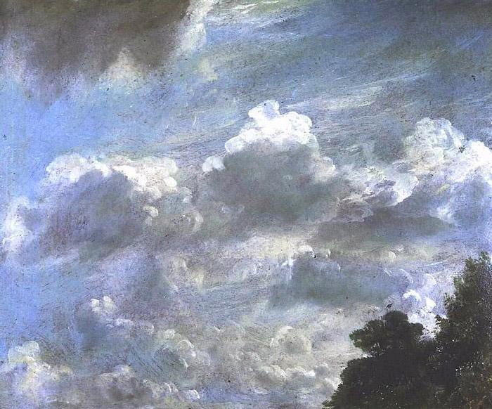 John Constable Cloud Study, Hampstead; Tree at Right, Royal Academy of Arts, London oil painting image